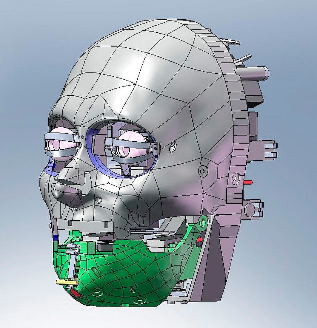 Robot head,computer artwork