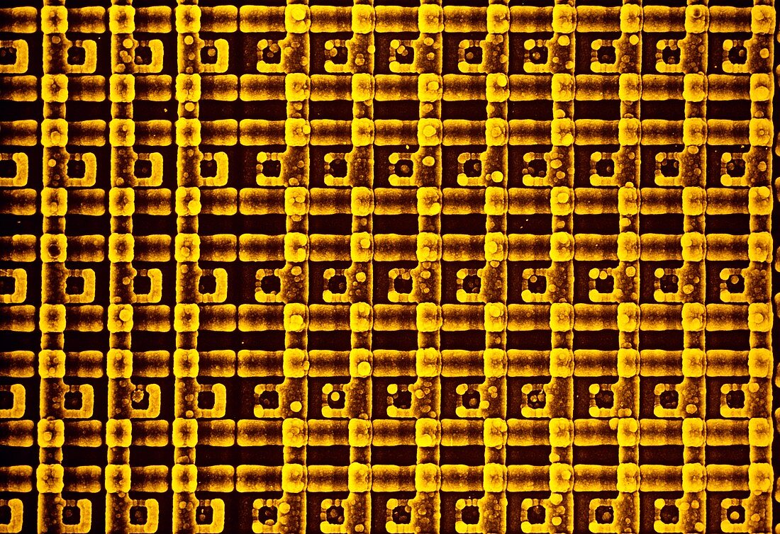 SEM of the surface of an EPROM microchip