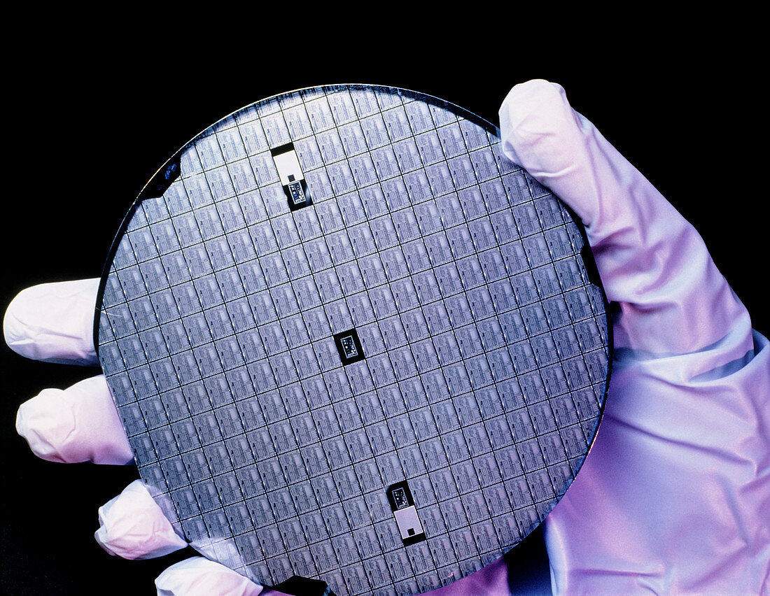 Odometer wafer carrying integrated circuits