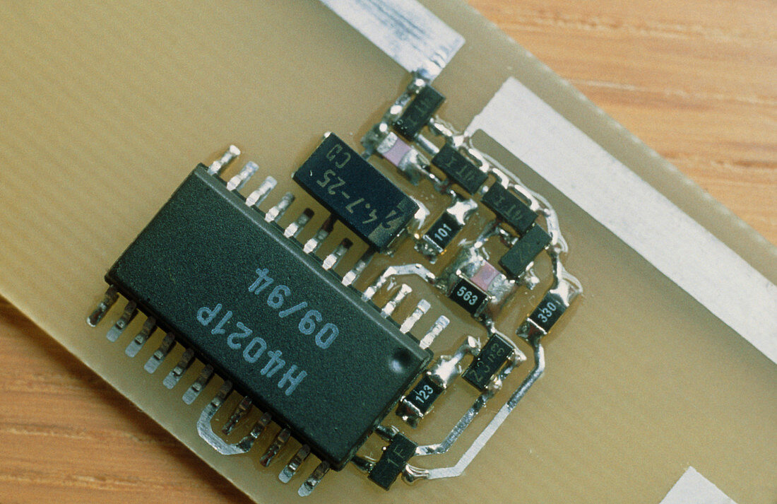 Microchip on reverse side of a supertag