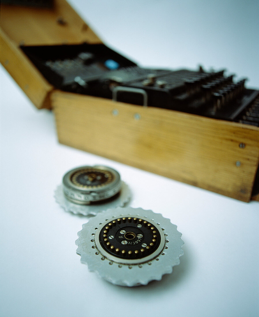 Enigma machine rotor wheels