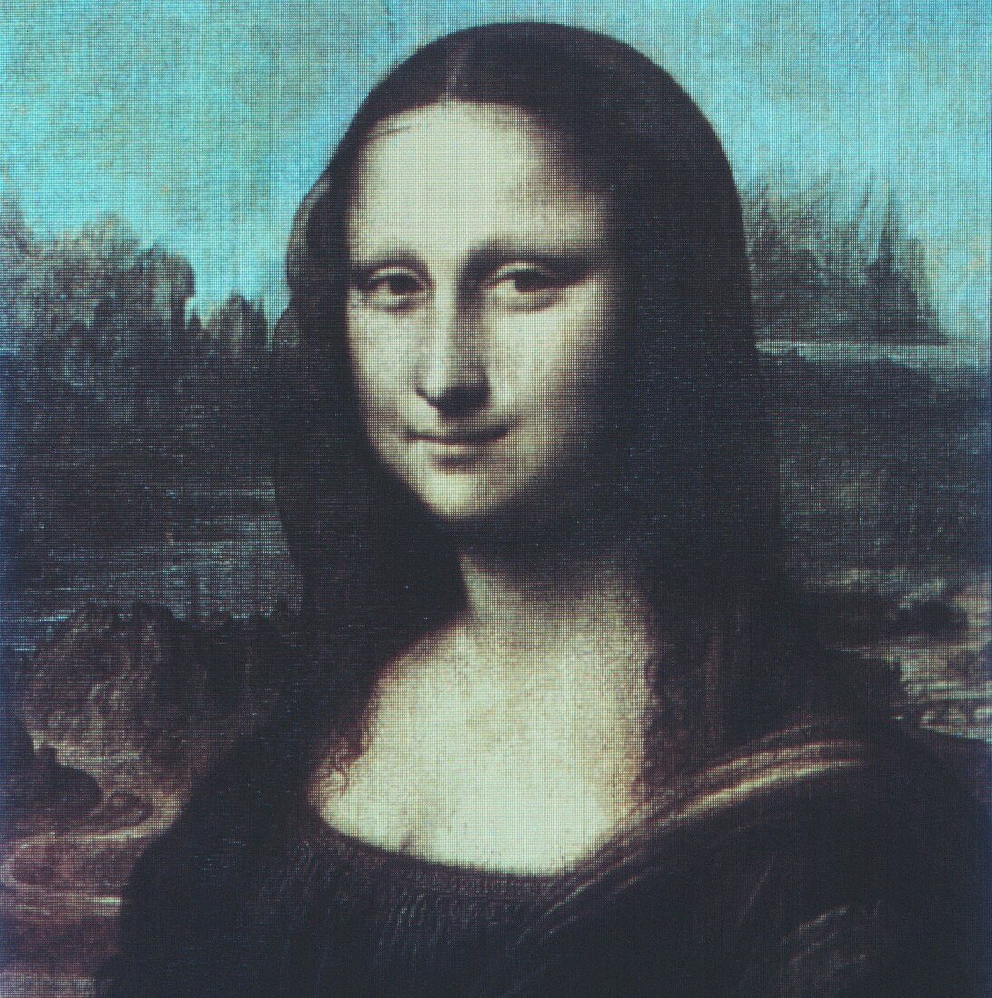Computer version of Mona Lisa,La Gioconda