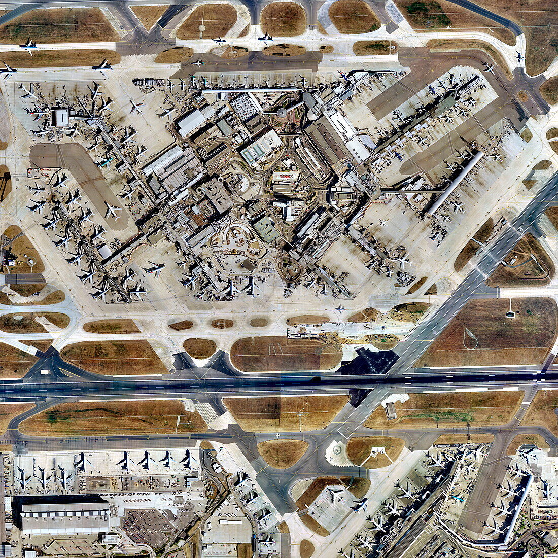 Heathrow Airport,UK,aerial image