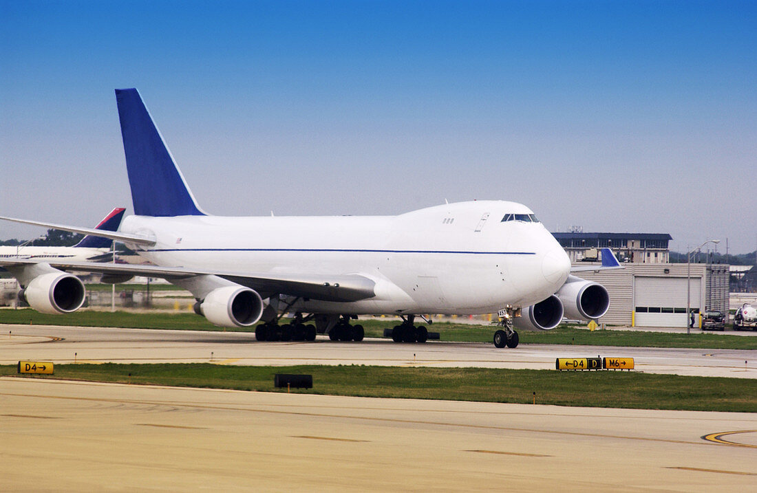 Boeing 747 cargo airplane