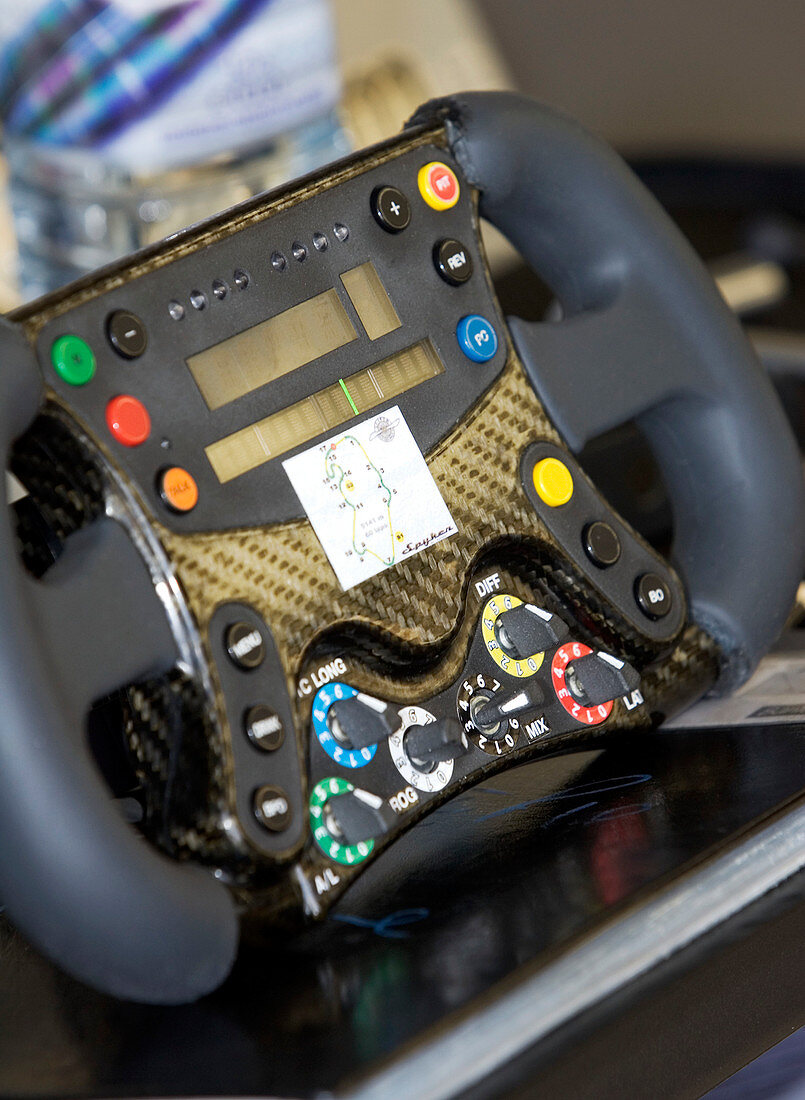 Formula One car steering wheel