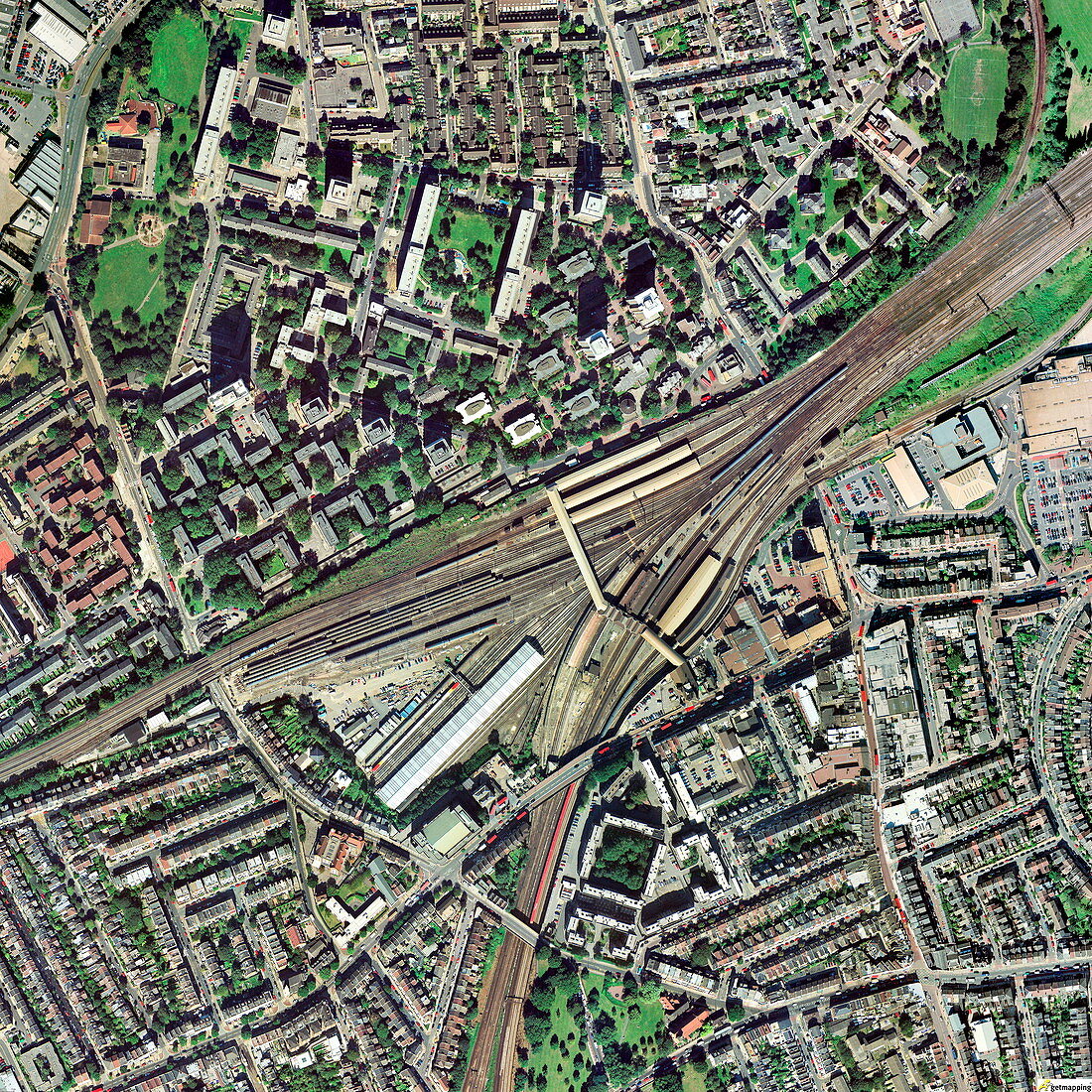 Clapham Junction station,aerial image
