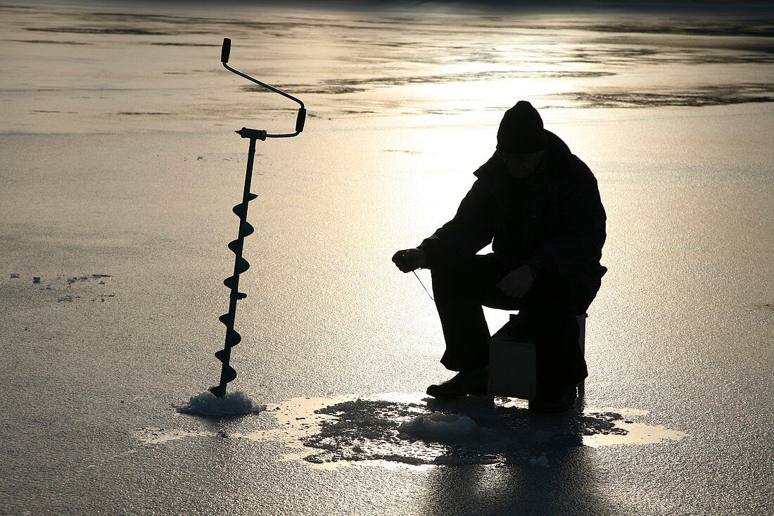 Ice fishing,Sweden