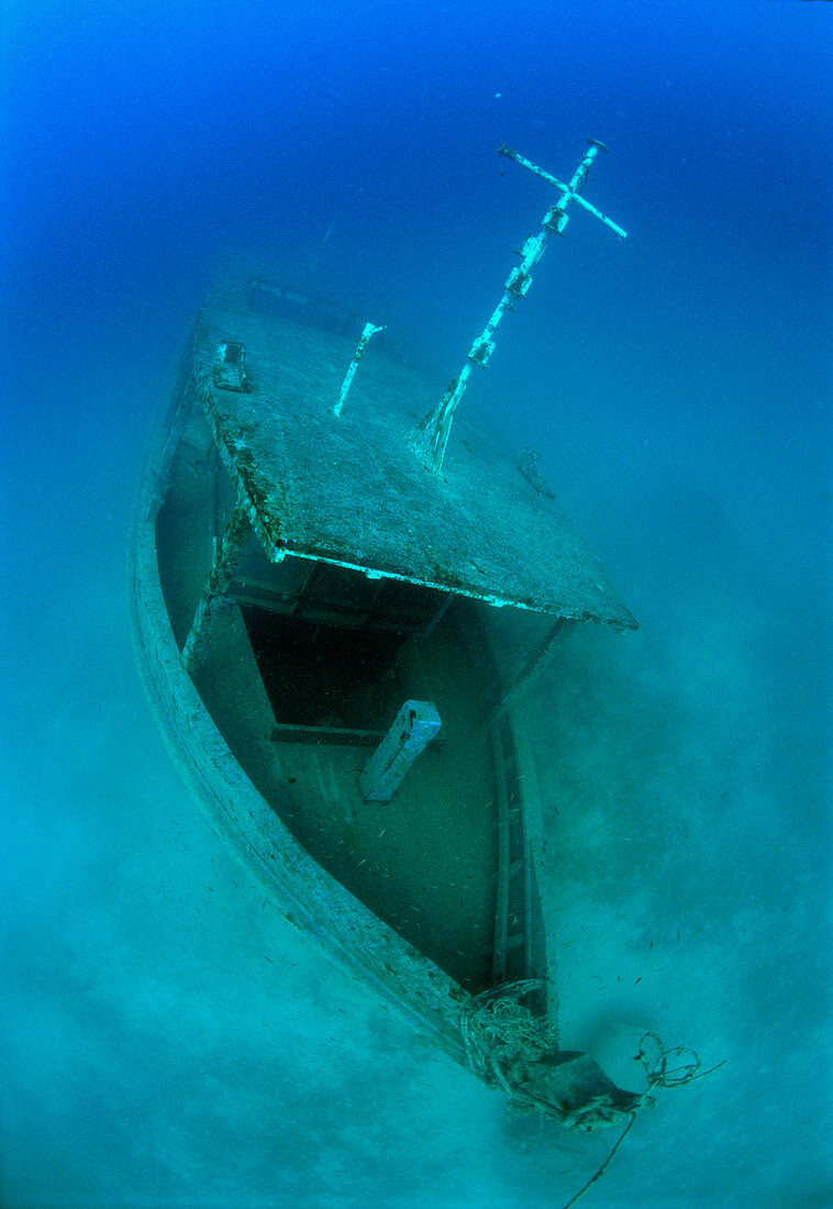 Submerged ship wreck