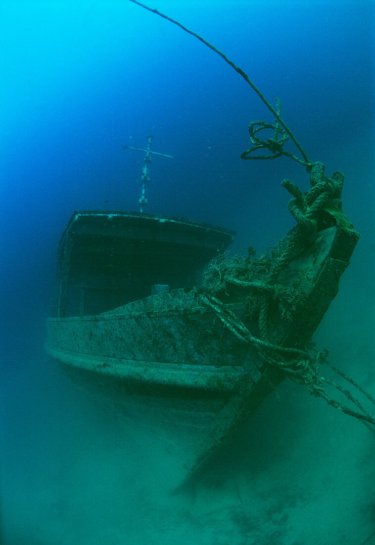 Submerged shipwreck