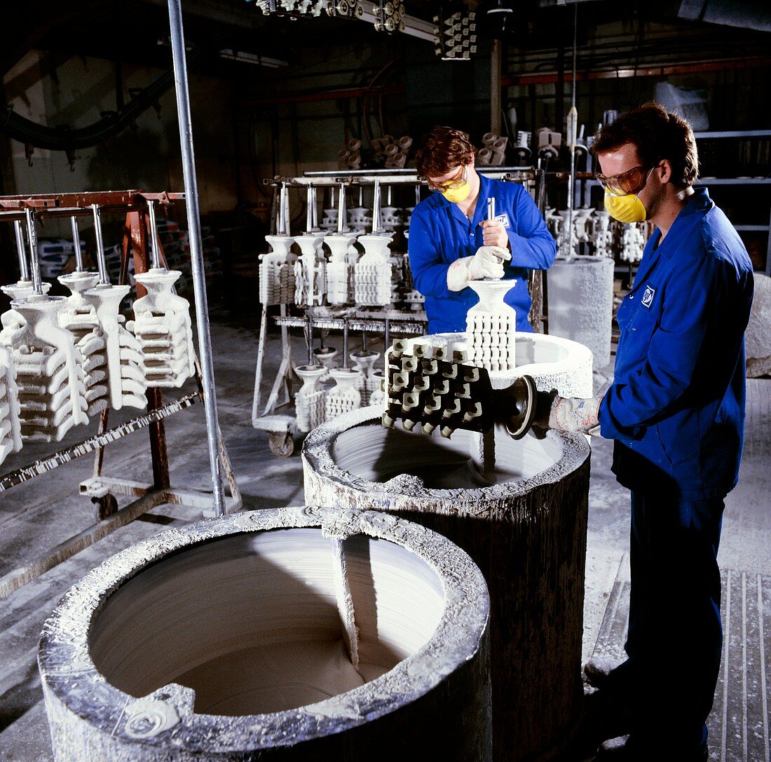 preparation of ceramic moulds