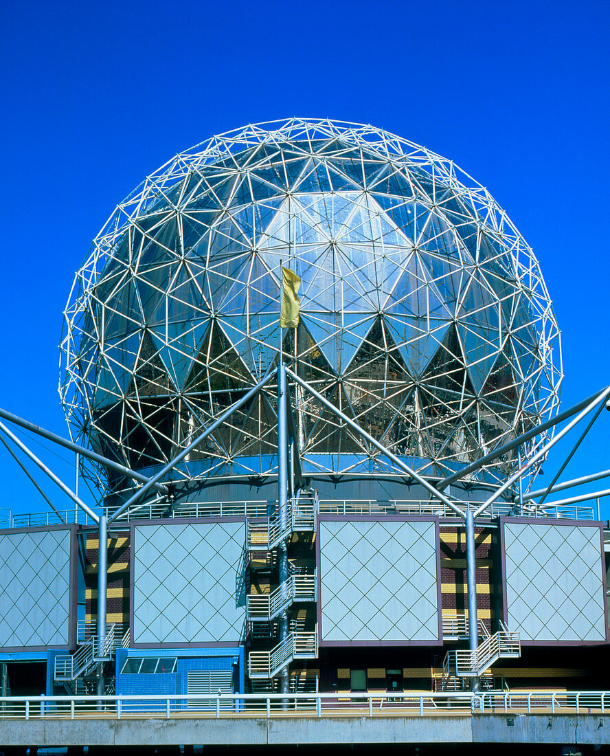 Geodesic dome of Vancouver Science World Centre