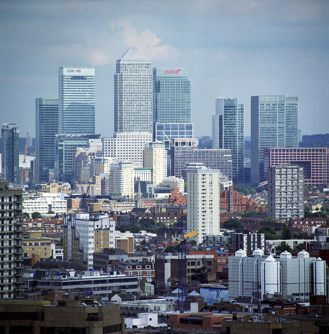 Canary Wharf skyscrapers