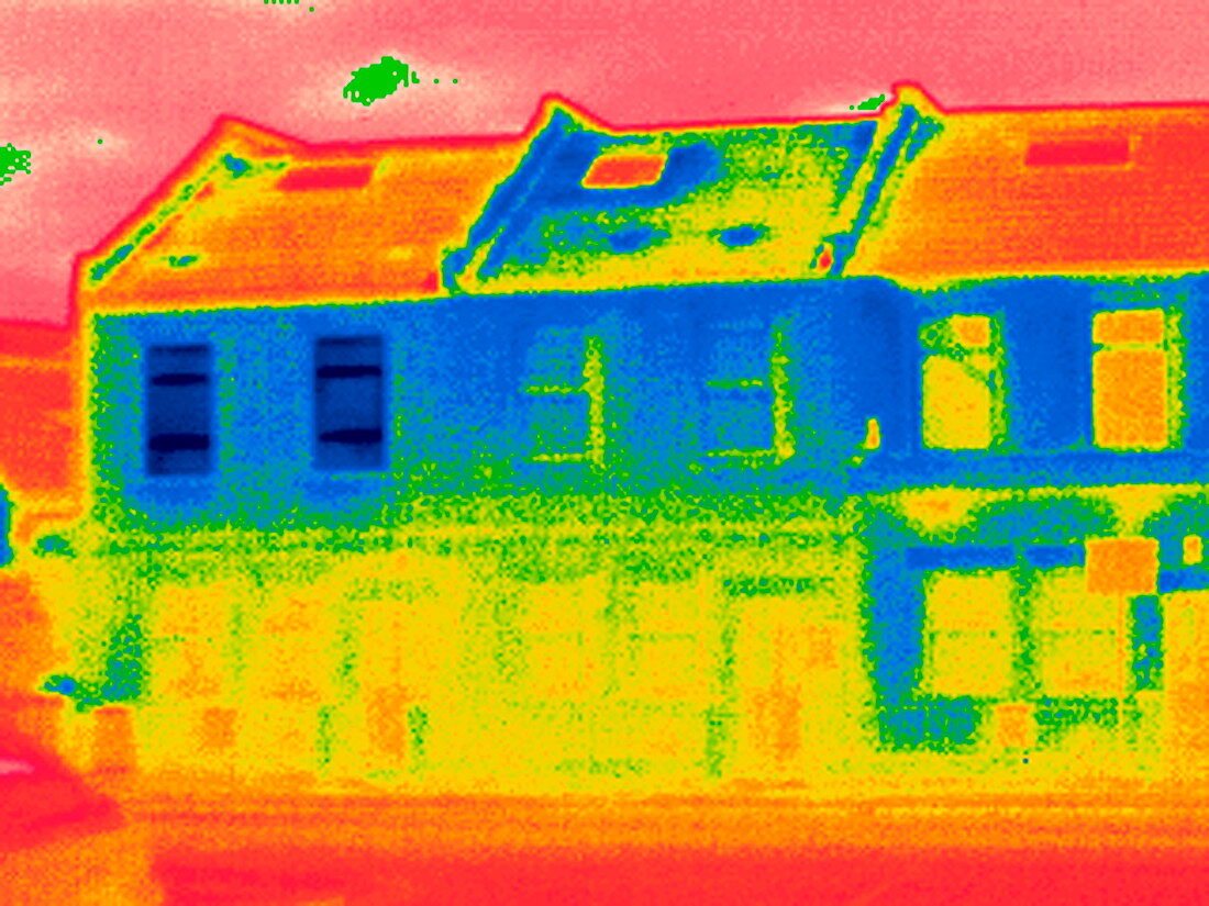 Houses,thermogram