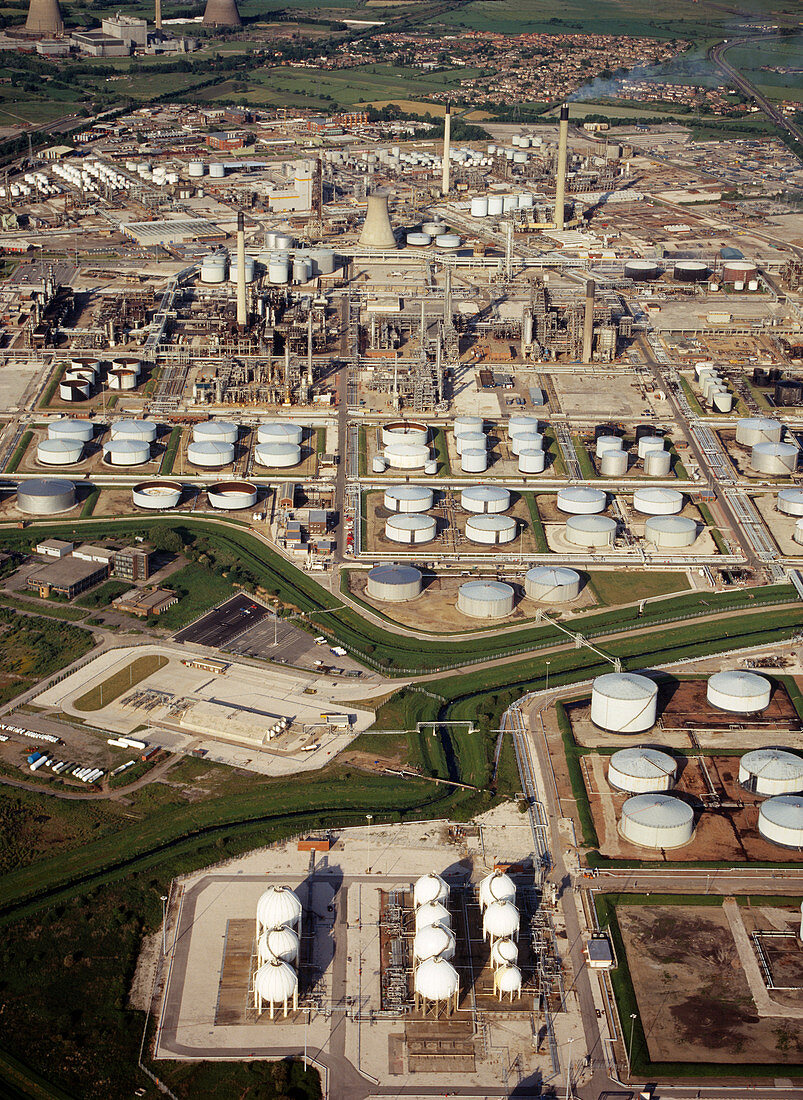 Chemical plant,aerial view