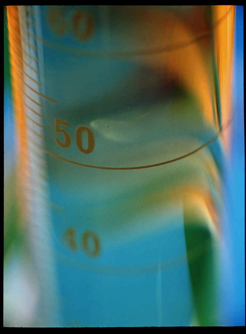 View of a measuring cylinder
