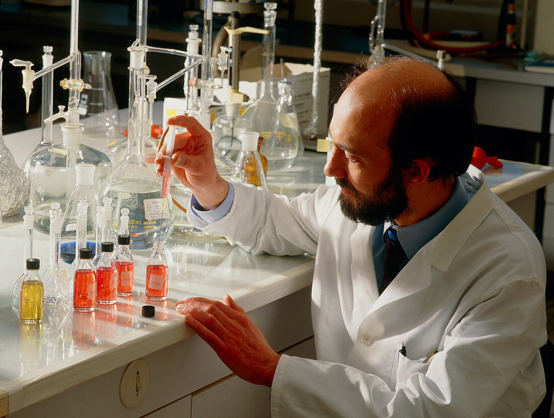 Chemist working in a laboratory