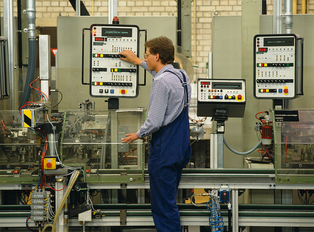 Automated factory machinery