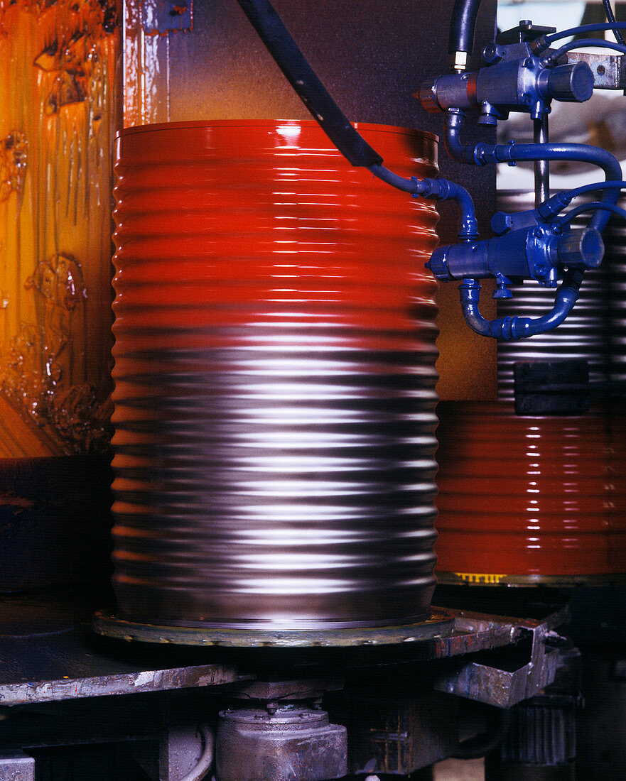 Oil drum production line