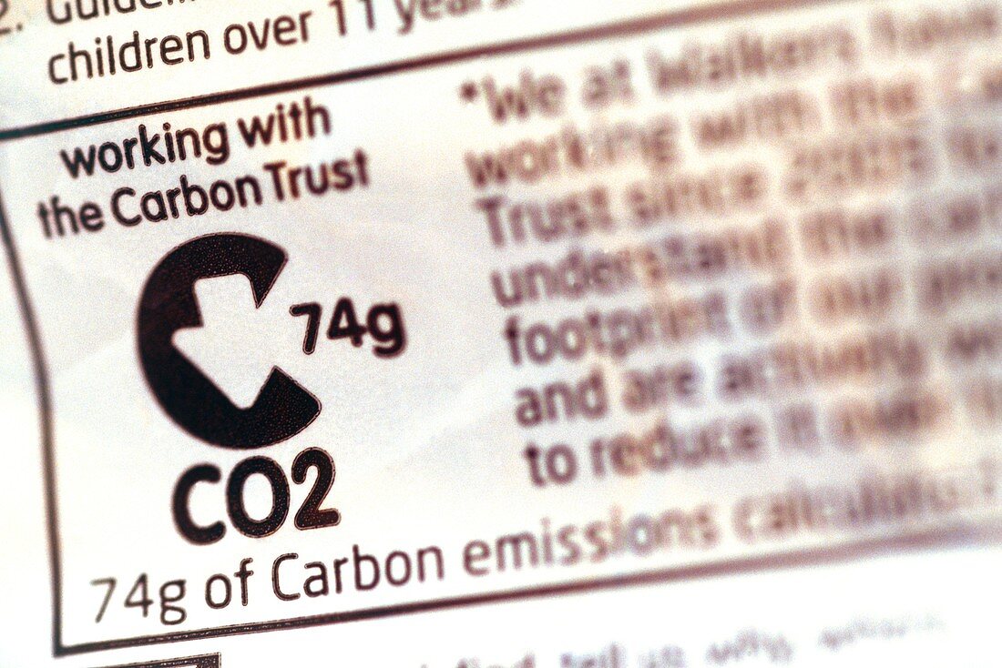 Carbon footprint labelling