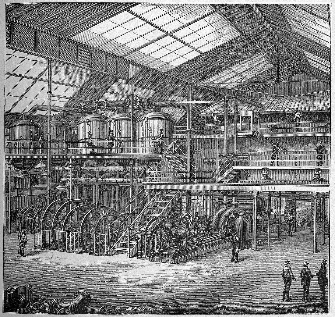 Sugar beet factory,19th century