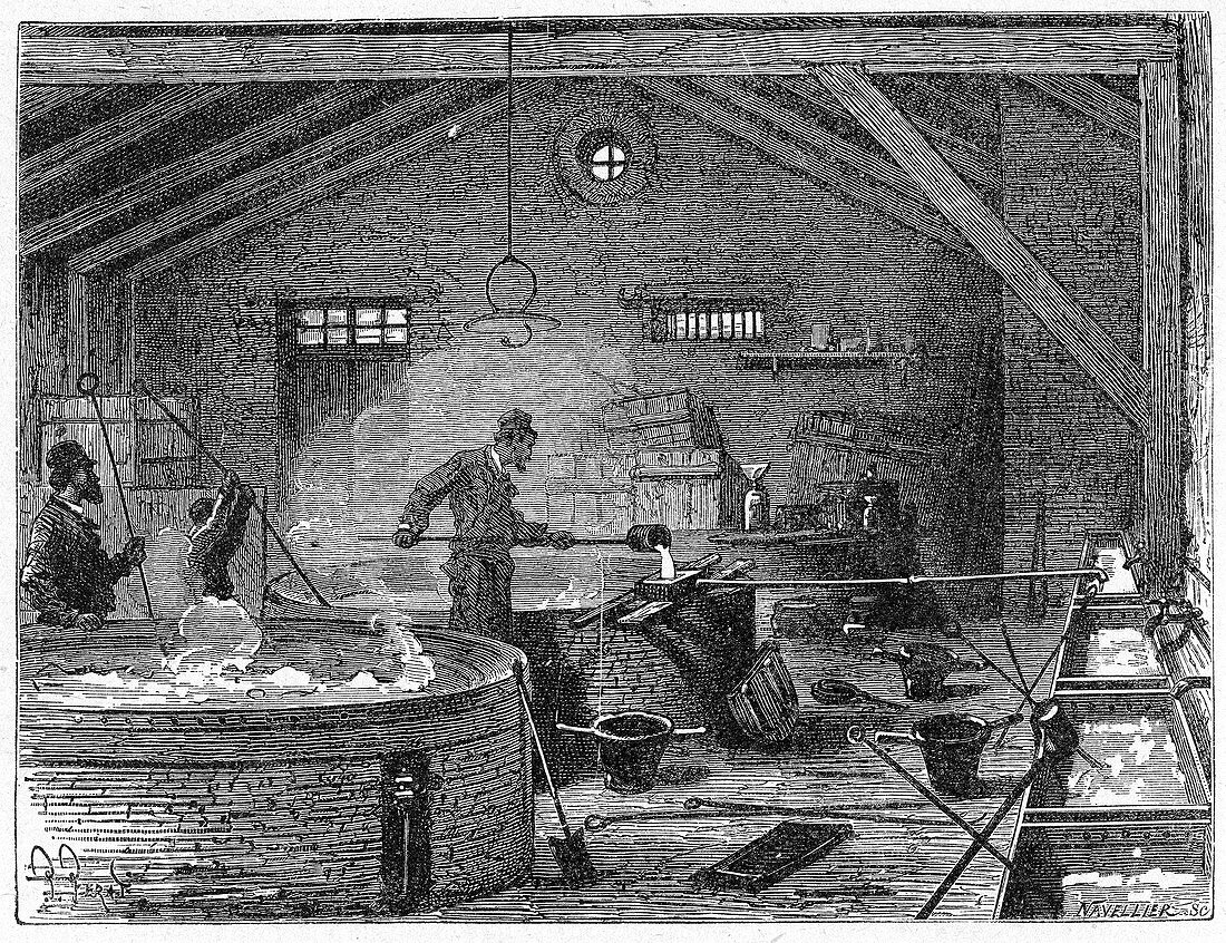 Soap making,19th century