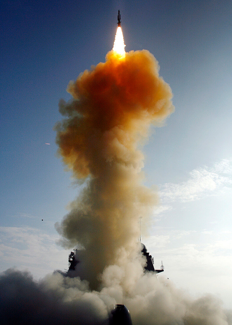 Missile launch to destroy satellite,2008