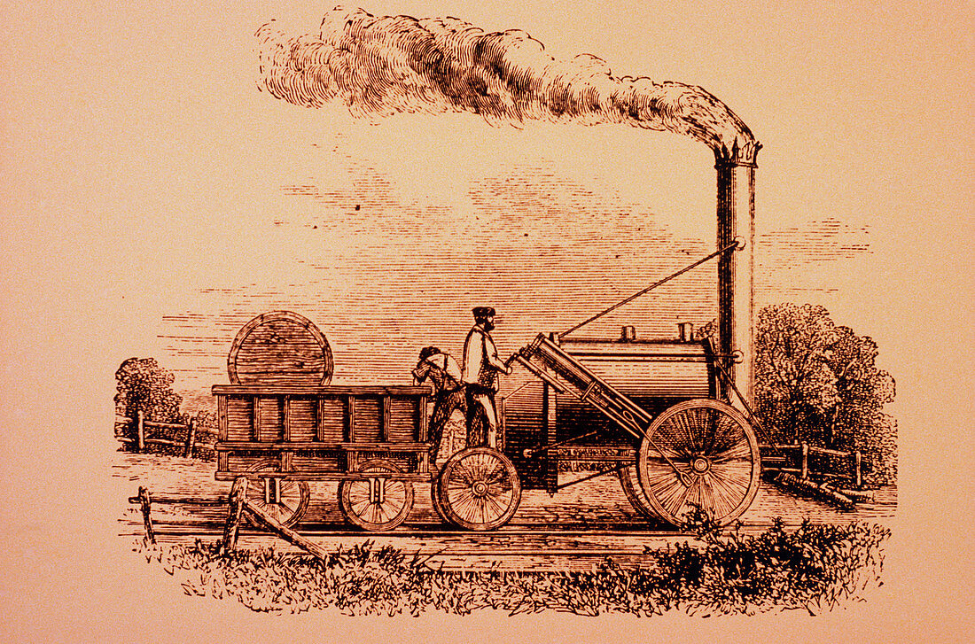 Stephenson's Rocket - the 1st steam locomotive