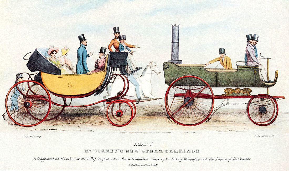 Steam-powered coach,1829
