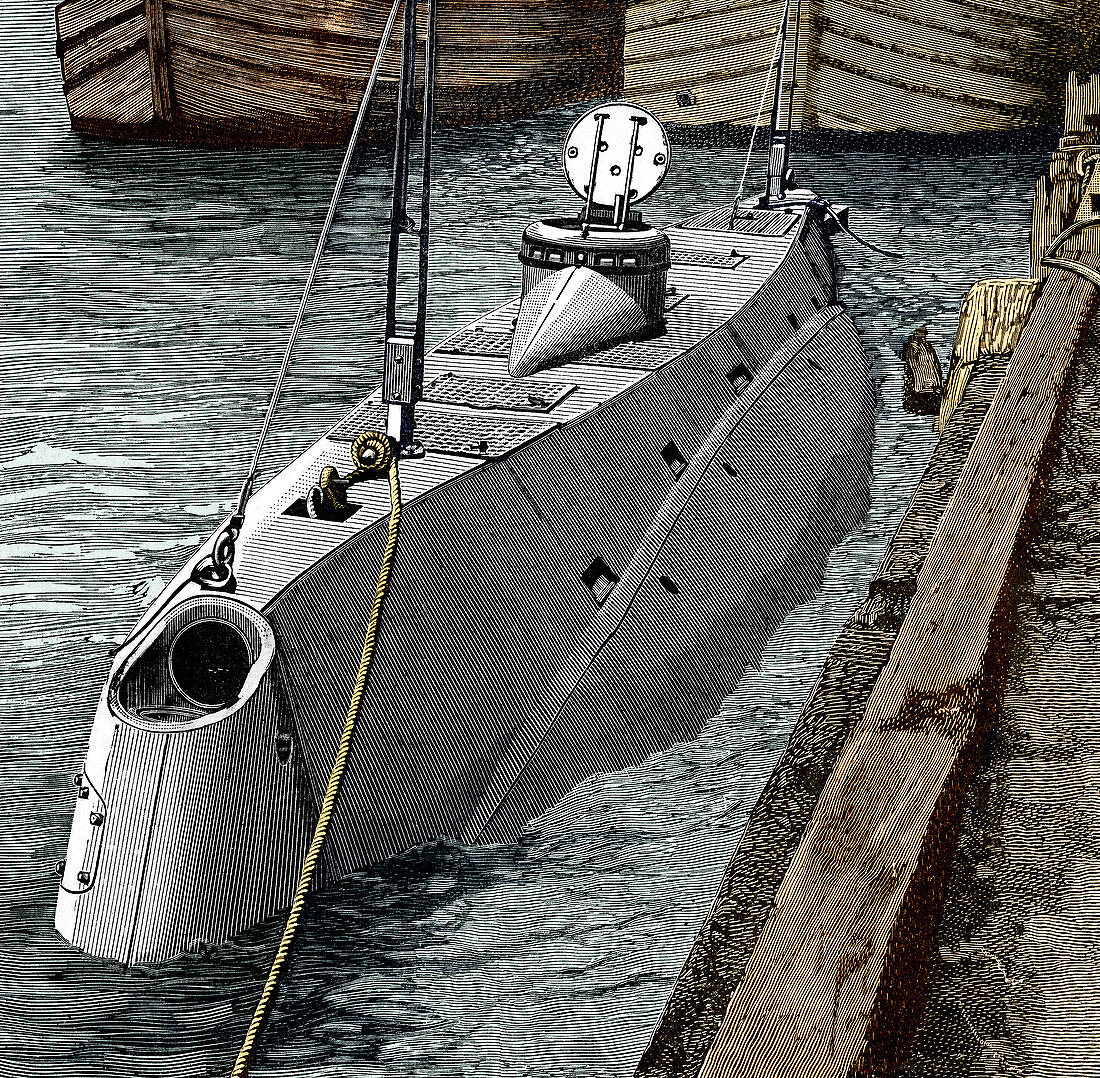 Holland submarine,New York,1890s