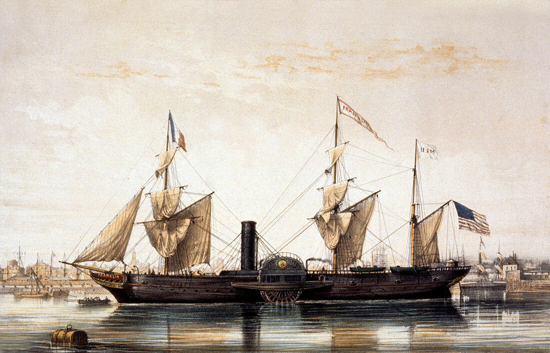 The Franklin transatlantic steamer