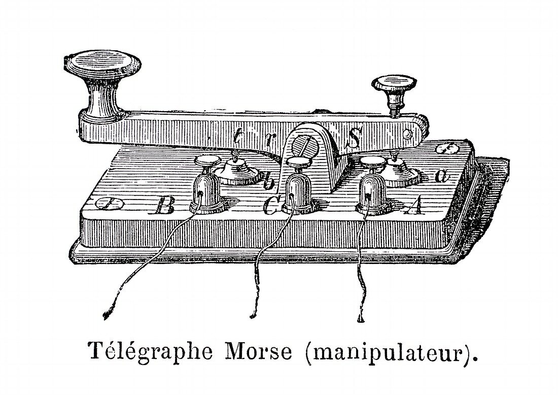 Morse's telegraph transmitter