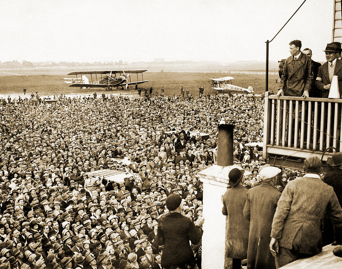 Lindbergh's hero's welcome,Croydon,1927