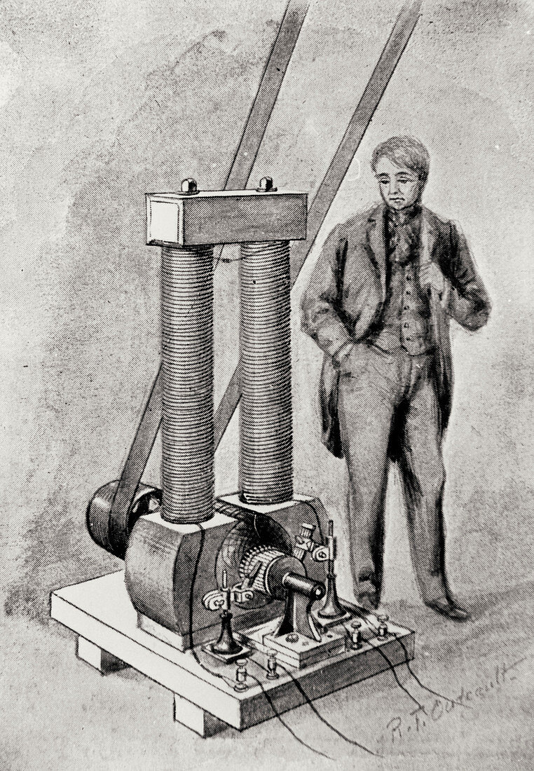 Dynamo invented by Thomas Edison in 1880