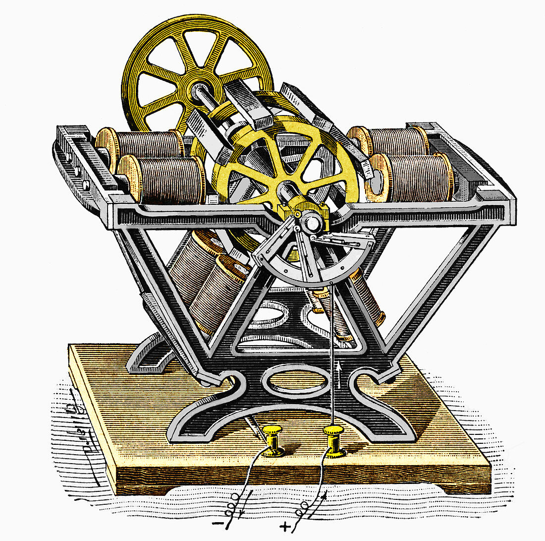 Early electric motor,1834