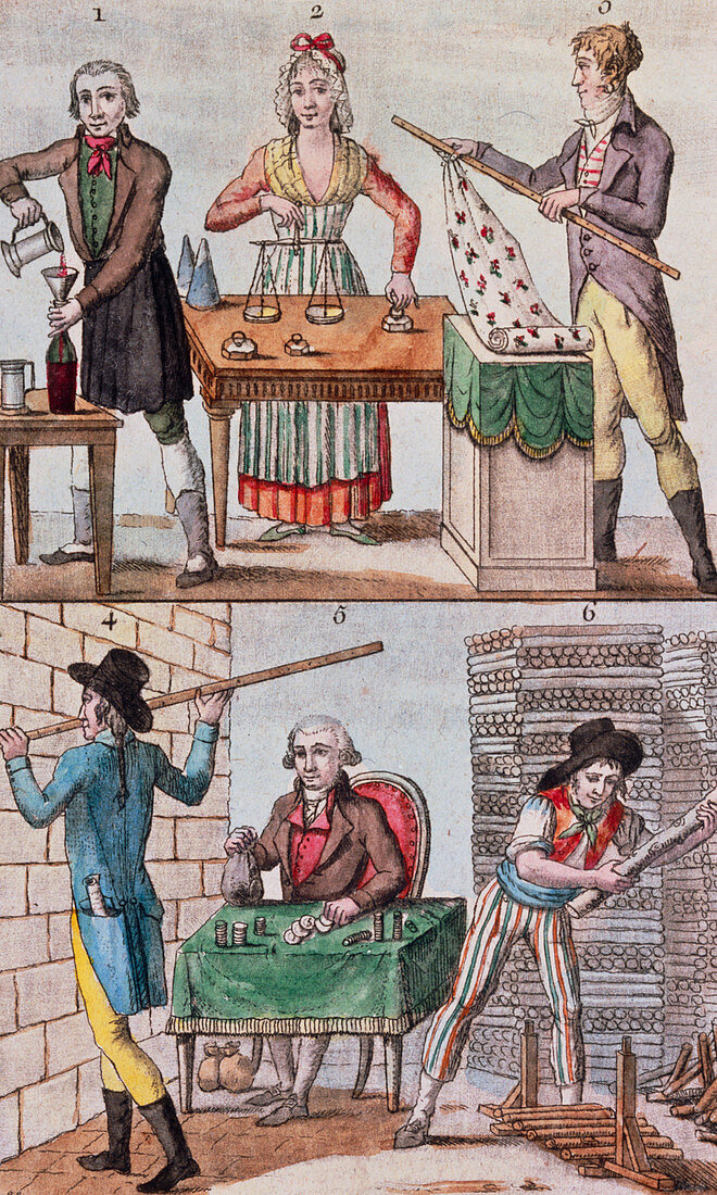 18th cent. illustration of the metric measurements