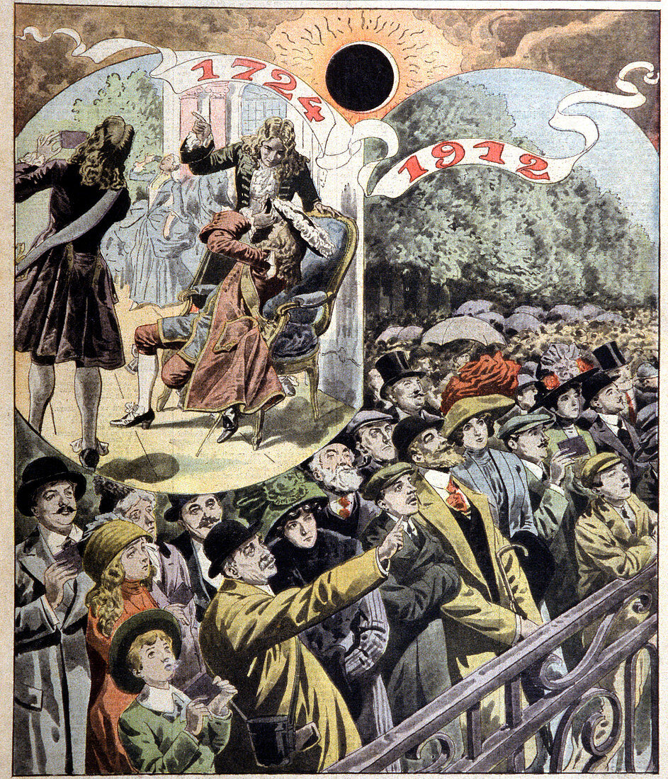 French solar eclipses of 1724 and 1912