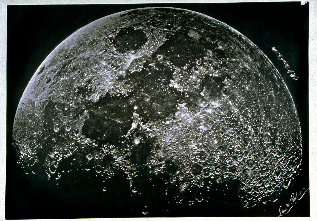 Early photograph of the Moon,1865