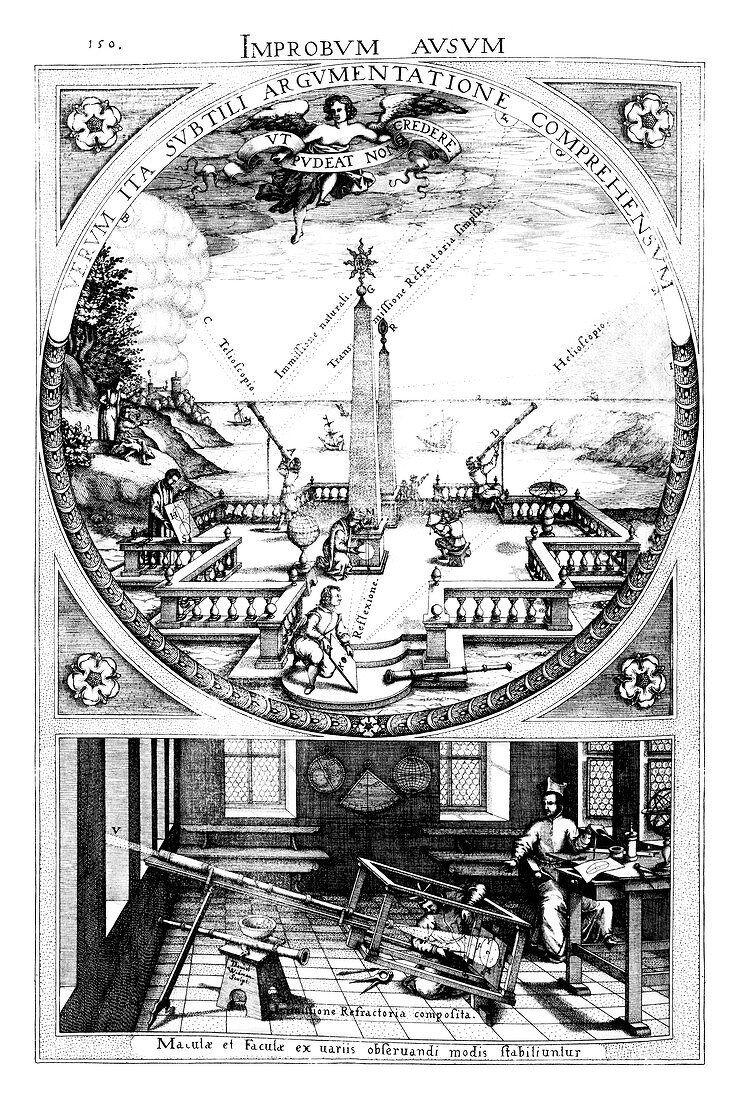 Sun projection research,17th-century