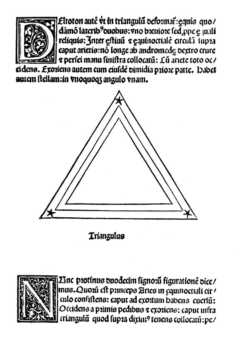 Triangulum constellation,1482