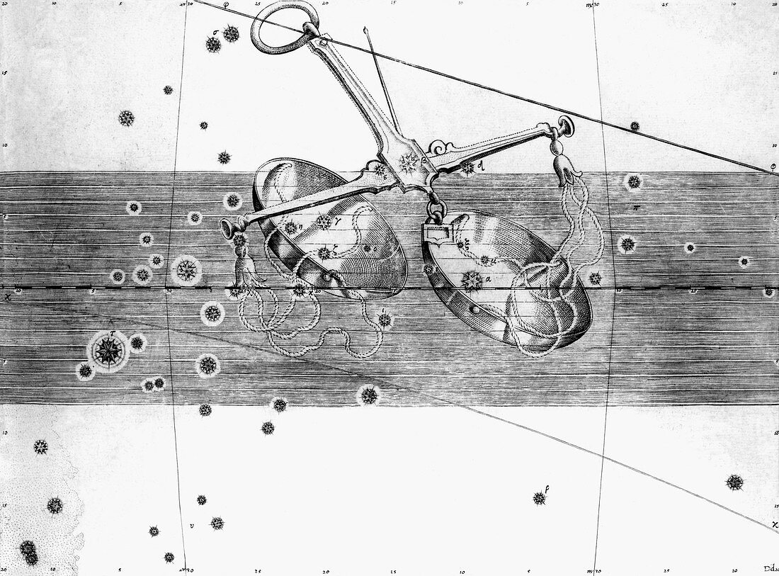 Libra constellation,1603