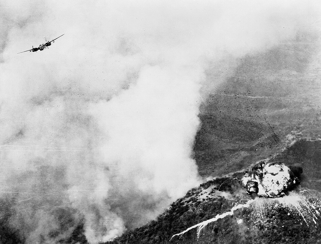 Napalm bombing,Korean War,1951