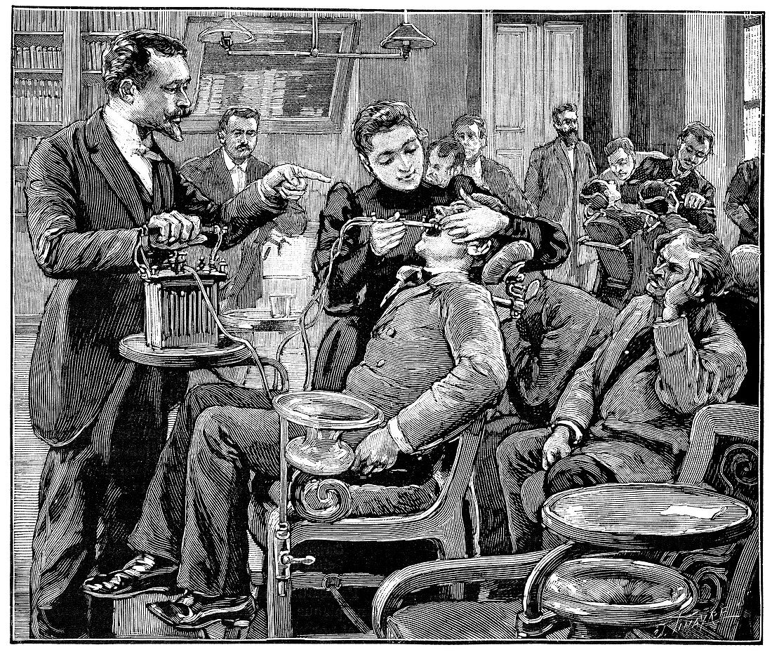Dental surgery,19th century