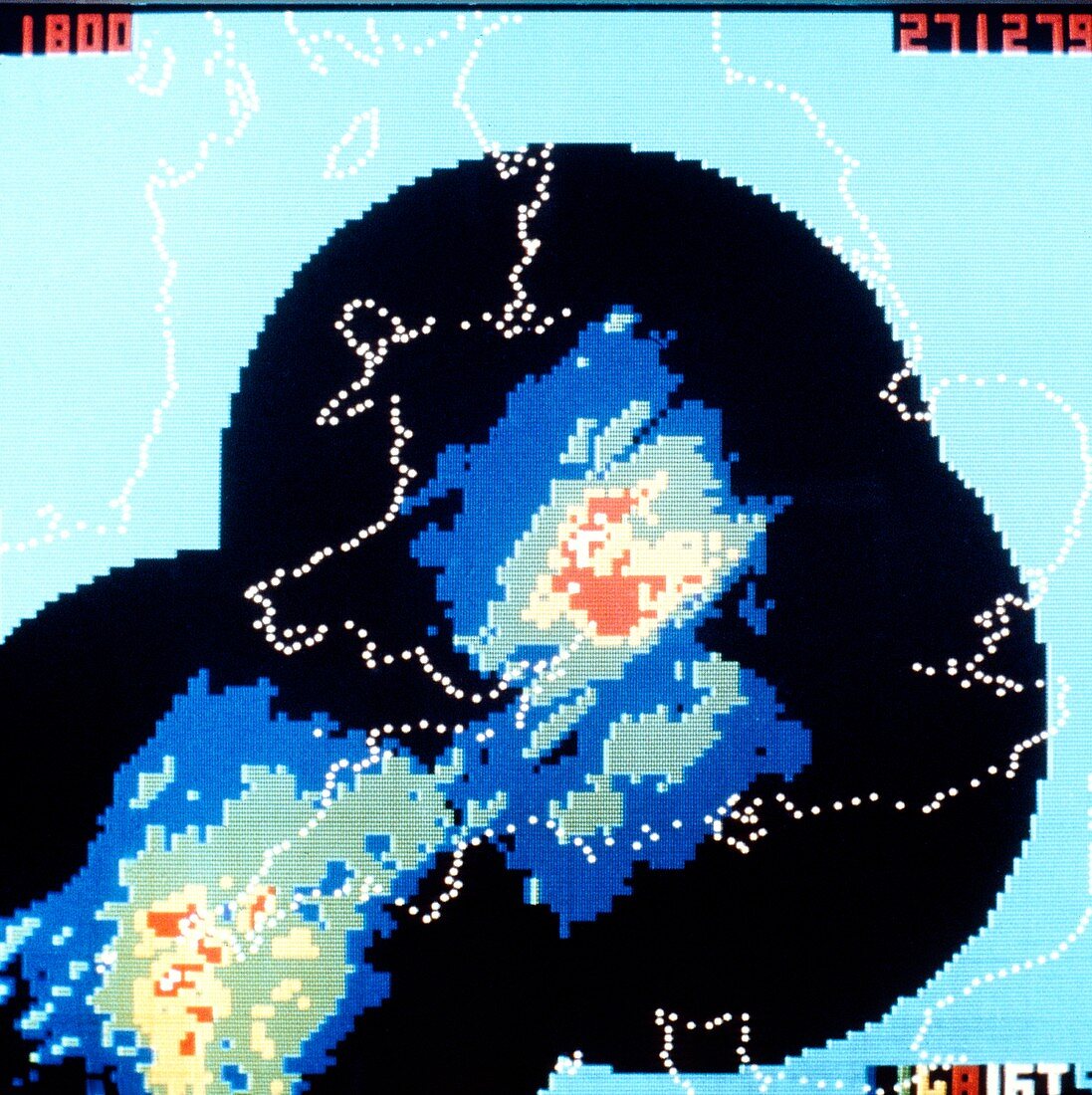 Weather radar display