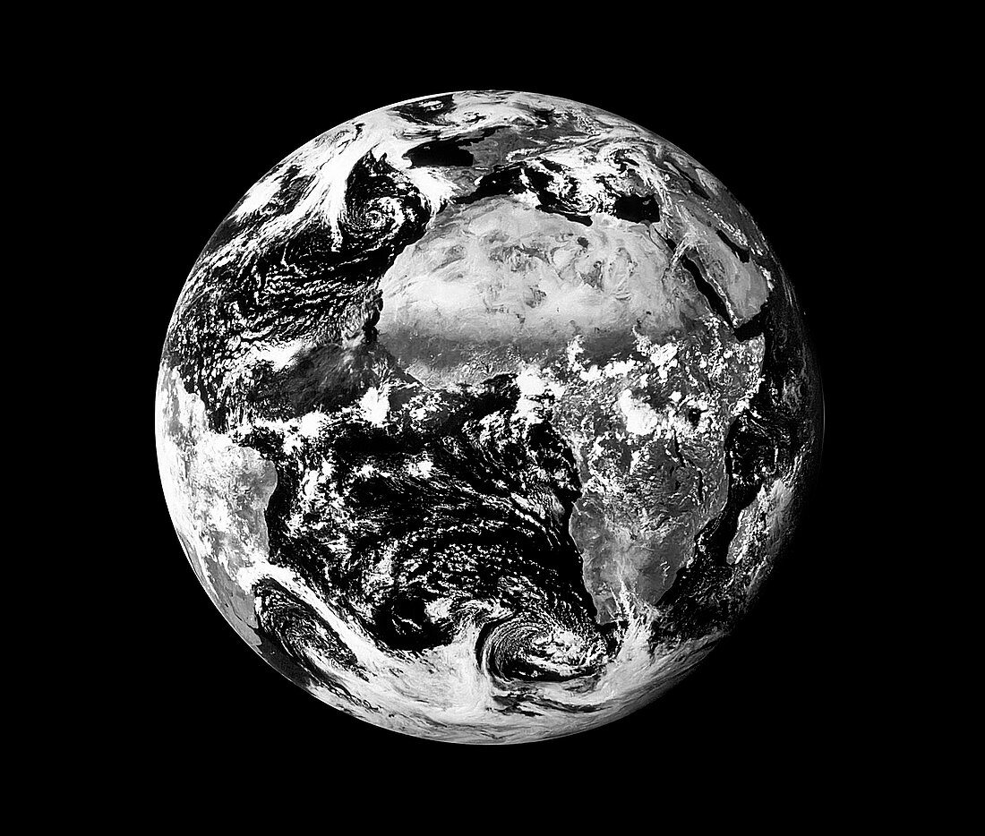 Earth,infrared satellite image