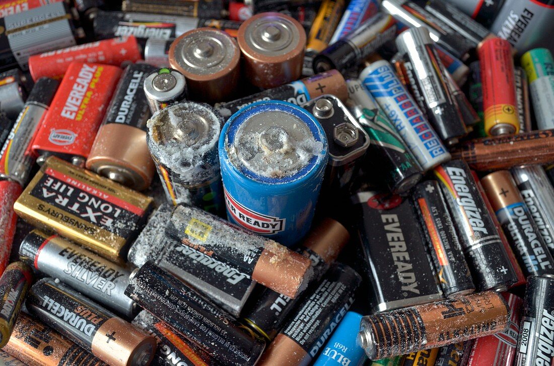 Old exhausted batteries