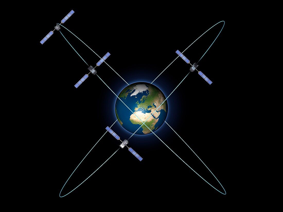 Galileo IOV satellites,artwork