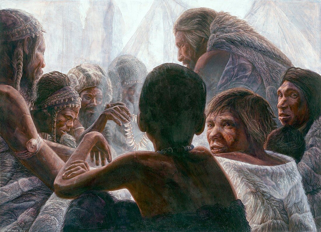 Neanderthals with modern humans