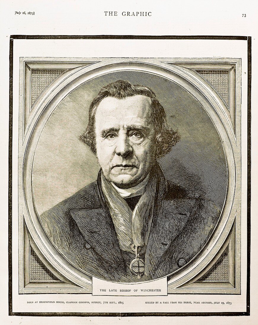 1873 Bishop Samuel Wilberforce Death