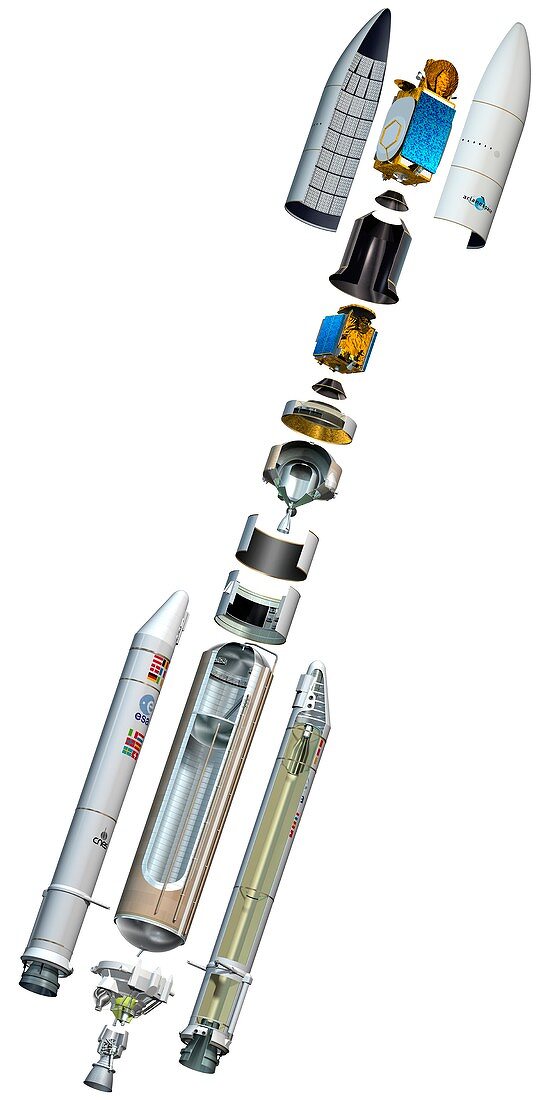 Ariane 5 rocket,artwork