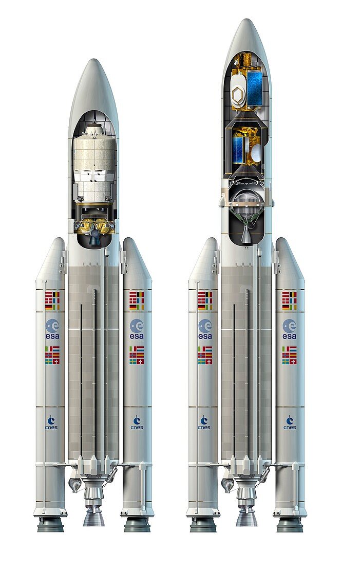 Ariane 5 rockets,artwork